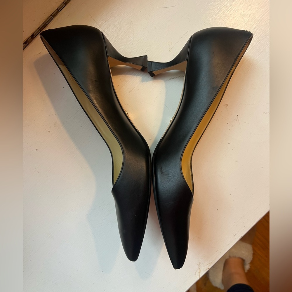 Sarah Flint Perfect Kitten Pump 50 Black Leather 42.5 - Picture 9 of 11